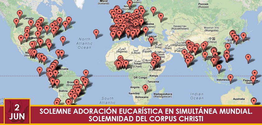 Solemne adoración eucarística en simultánea mundial